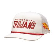 USC Trojans Unisex American Needle White Southern California Roscoe Foamy Snap Back Hat